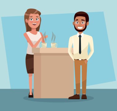 İş adamları konuşuyor.