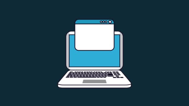 Buy And Transfer Bitcoins With Laptop High Definition Colorful Animation Scenes - 