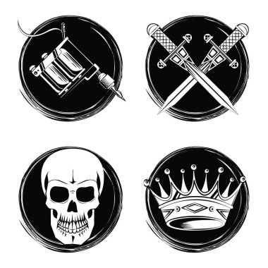 Dövme çizimler siyah beyaz dizi