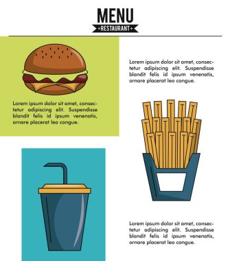 Restoran menü Infographic