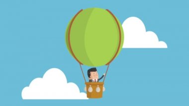 İşadamı çift çizgi film Hd animasyon