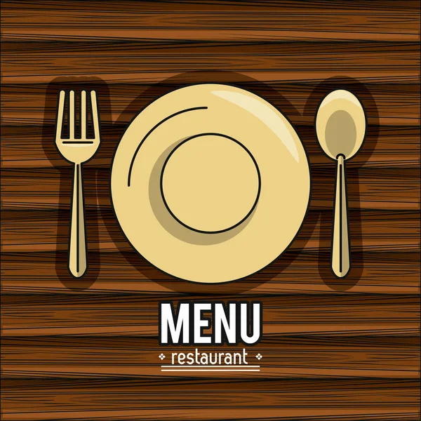 Copertura menu ristorante — Vettoriale Stock