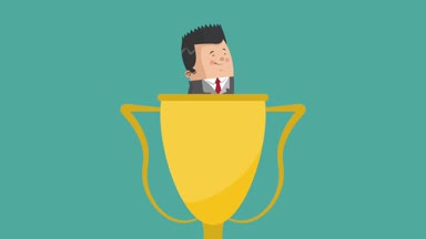 İşadamı çift çizgi film Hd animasyon