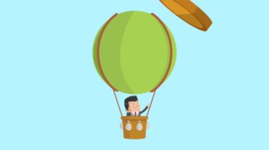 İşadamı çift çizgi film Hd animasyon