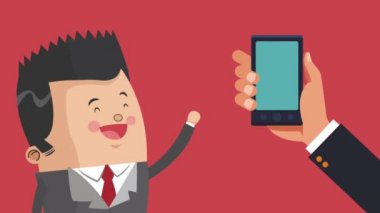 Executive işadamı çizgi film Hd animasyon