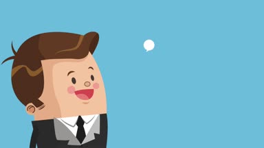 Executive işadamı çizgi film Hd animasyon