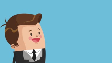 Executive işadamı çizgi film Hd animasyon