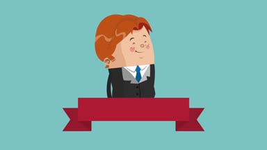 Executive işadamı çizgi film Hd animasyon