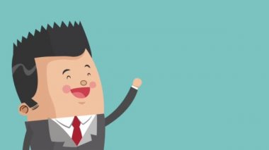 Executive işadamı çizgi film Hd animasyon
