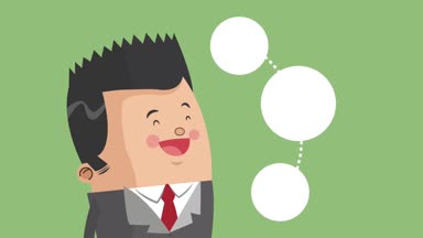 Executive işadamı çizgi film Hd animasyon