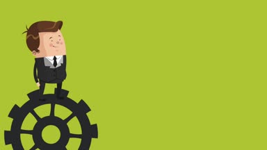 Executive işadamı çizgi film Hd animasyon