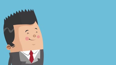 Executive işadamı çizgi film Hd animasyon