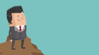 İşadamı çift çizgi film Hd animasyon