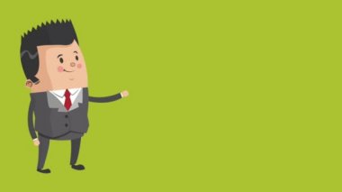 İşadamı çift çizgi film Hd animasyon