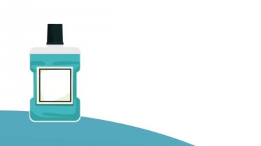 Dişlerle ilgili sağlık bilgisi kavramı Hd animasyon