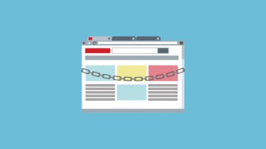 Güvenlik sistemi internet Hd animasyon