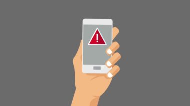 Güvenlik sistemi Hd animasyon ile Smartphone