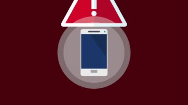 Akıllı telefon ve güvenlik sistemi Hd animasyon