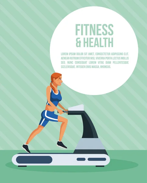 Инфографика для фитнеса и здоровья — стоковый вектор