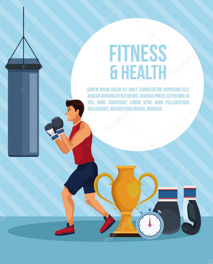 Fitness and health infographic