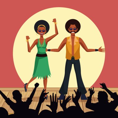 Disko dansçılar birkaç