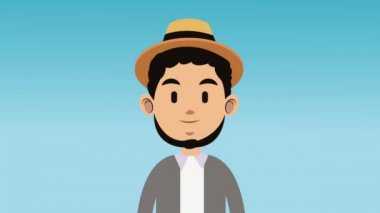 Çizgi film Hd animasyon genç adam