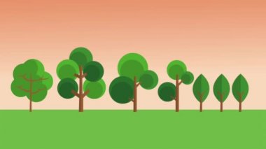 güzel doğa manzara Hd animasyon