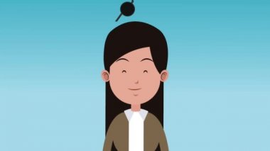 Kadın güneş gözlüğü Hd animasyon ile