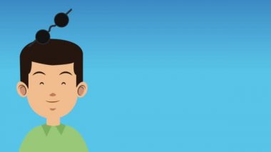 HD animasyon seyahat için zaman