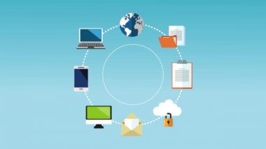 İnsanlar ve office Hd animasyon