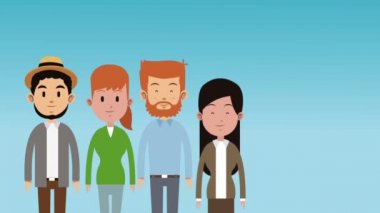 Büyük aile çizgi film Hd animasyon