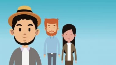 Büyük aile çizgi film Hd animasyon