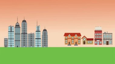 Şirin çift City Hd animasyon