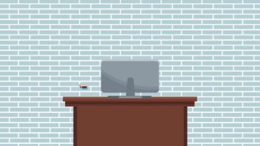 Ofis İşyeri sahne Hd animasyon