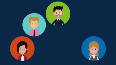 İnsanlar ve üniversite Hd animasyon