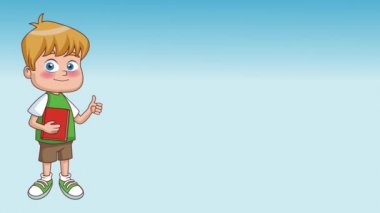 Çocuklar ve okul Hd animasyon