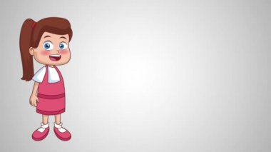 Çocuklar ve okul Hd animasyon