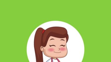 Okul ve çocuklar Hd animasyon