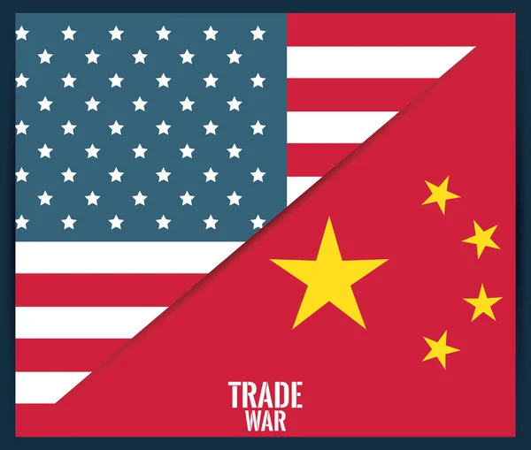 Handel krig koncept — Stock vektor