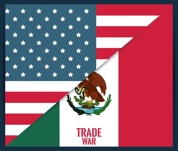 Trade war concept — Stock Vector