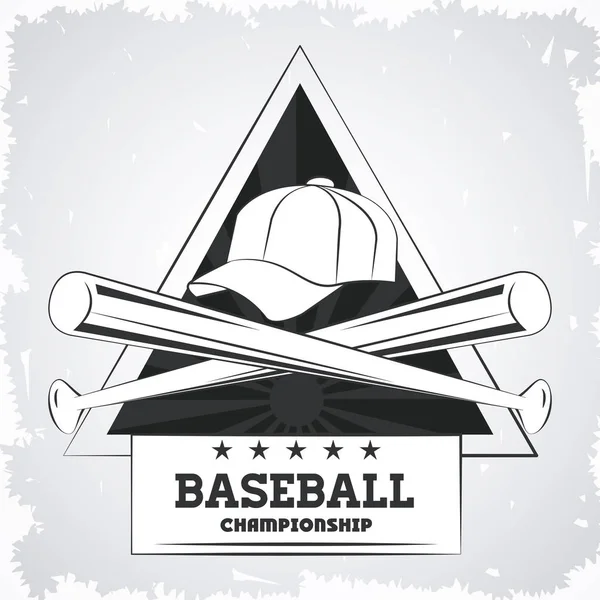 Baseball campionato di gioco — Vettoriale Stock