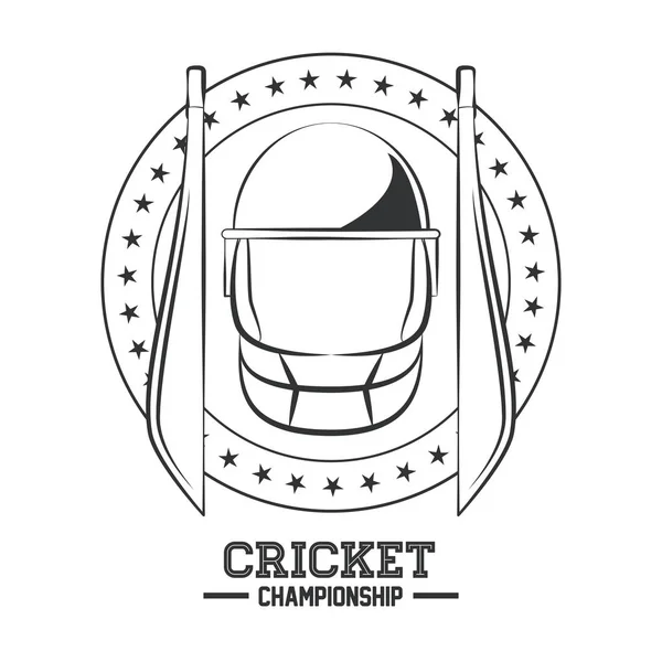 Campeonato de cricket juego — Vector de stock