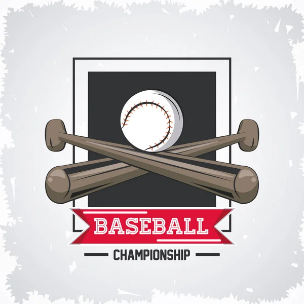Baseball campionato di gioco — Vettoriale Stock