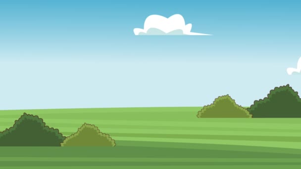 Beau paysage animation HD 