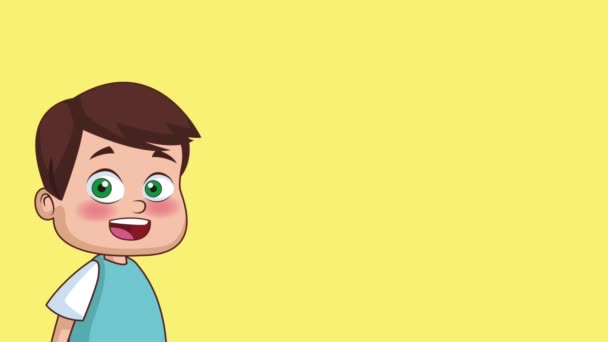 Děti a škola animace Hd — Stock video