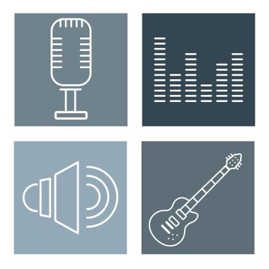 müzik simgeleri dizisi