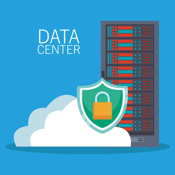 Tecnologia de data center —  Vetores de Stock