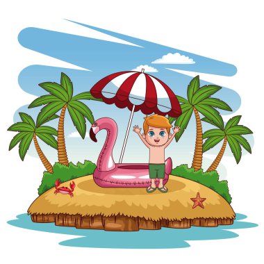 sevimli çocuk Beach