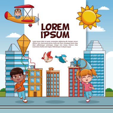Cute, komik çocuk poster
