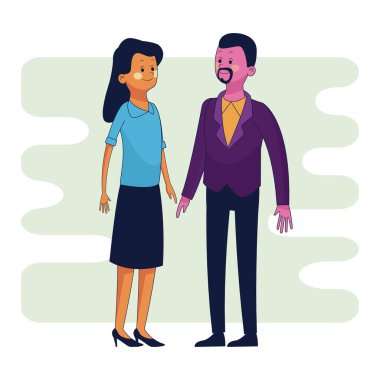 iş takım çalışması çizgi film